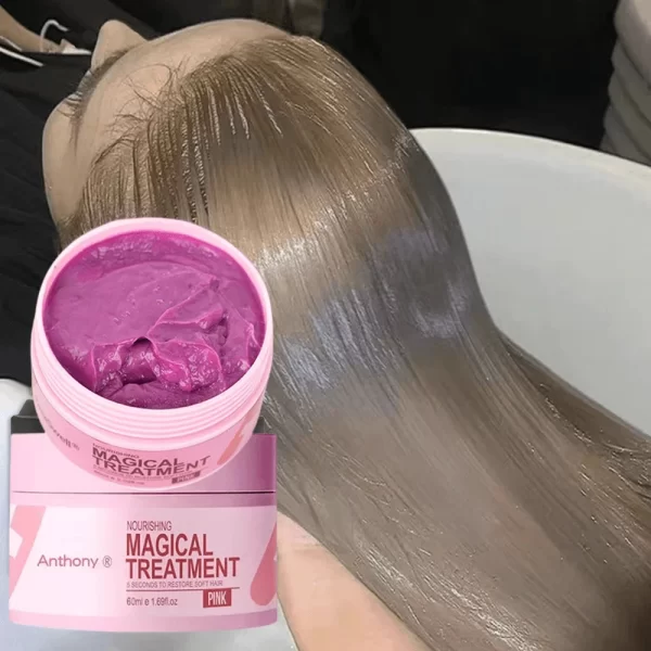 Magical Keratin Hair Mask 5 Seconds Repair Damaged Frizzy Hair Soft Smooth Shiny Nutrition Deep Moisturize Nourishing Hair Care - Image 6