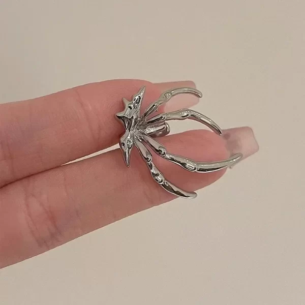 Gothic Punk Dark Style Women's Spider Designer Women's Ear Cuff Fashion Club Party Ear Cuff For Women Fashion Jewelry 2024 New - Image 4