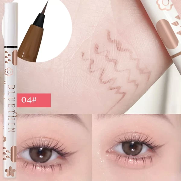 Eyeliner Lying Silkworm Pencil Undercover Draw Down To Non-Smudge Fine Natural Long-lasting Waterproof Eyes Liner Beauty Makeup - Image 9