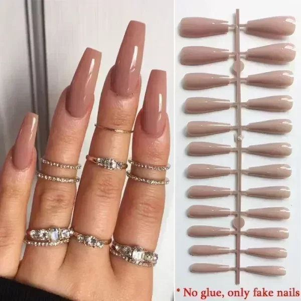 Sweet Romantic Pink Lips Print Wearable Fake Art Nail Spice Girl Frosted False Nails Valentine's Day Press on Nail Glue Manicure - Image 17