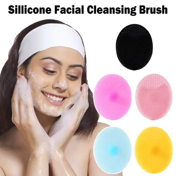 Soft Silicone Face Cleansing Brush Beauty Facial Washing Massage Blackhead Care Deep Pad Brushes Face Exfoliating Cleaning R2D0 - Image 2