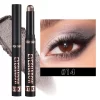 Smoky Dark Blue Eyeshadow Pencil Stick Waterproof Pearlescent 16 Colors Metallic Glitter Eye Shadow Highlighter Pen Makeup Tool - Image 6