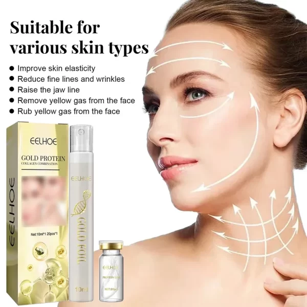 Collagen Protein Thread Instant Wrinkle Remover Serum Set Lifting Firming Soluble Absorbable Face Filler Anti-aging Skin Care - Image 2