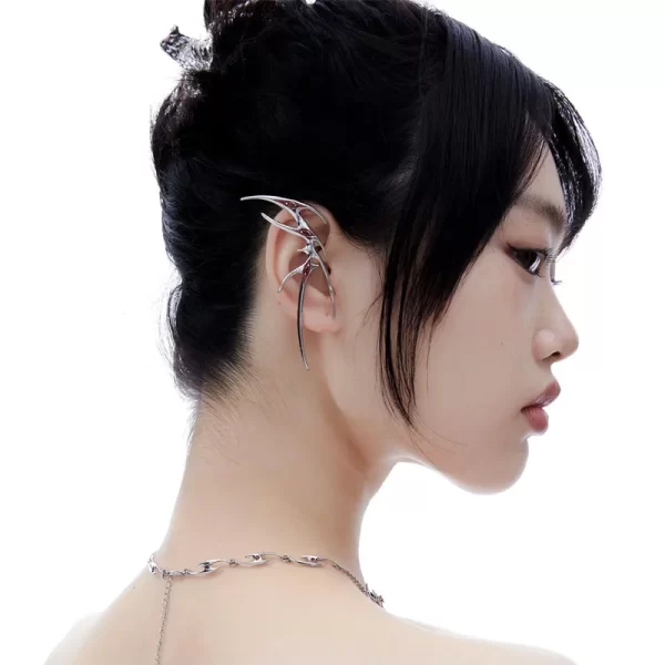 2024 New Blood Butterfly Ear Clip Cyberpunk Style Men's And Women's Jewelry Party Gift - Image 3