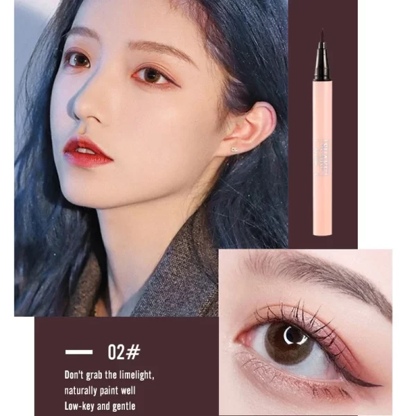 SUAKE 1Pcs Black Liquid Eyeliner Makeup Pen Waterproof Long-lasting Eyeliner Sweat-proof Not Easy to Smudge Cat's Claw Pen - Image 7