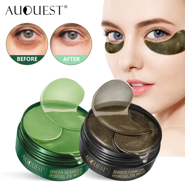 AUQUEST Bamboo Charcoal Collagen Eye Patches Anti Dark Circle Eye Mask Remove Eye Bags Moisturizing Eye Skin Care - Image 2