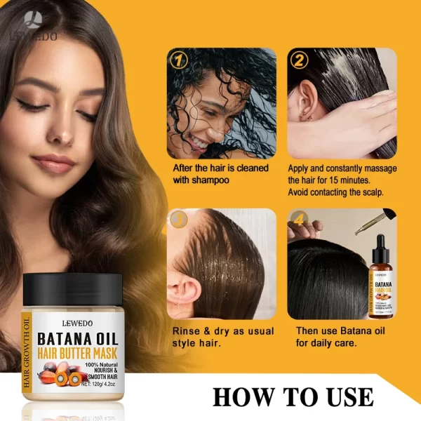 Fast Hair Growth Oil Africa Crazy Traction Alopecia batana Hair Mask Anti Hair Break Hair Strengthener Hair Loss Treatment Spray - Image 5