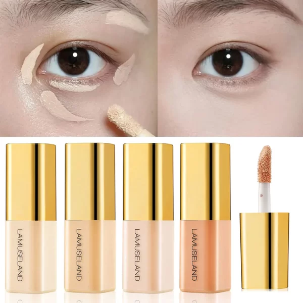 Mini Liquid Concealer High Coverage Corrector Anti Dark Circle Freckle Waterproof Foundation Cream for Face Makeup Base Cosmetic - Image 2