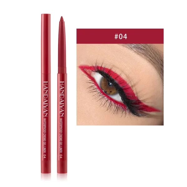 Sexy Purple Waterproof Matte Eye Cosmetics EyeLiner Pencil Long Lasting Women Fashion Pink Black Eye Charming Eye Liner Pencil - Image 11
