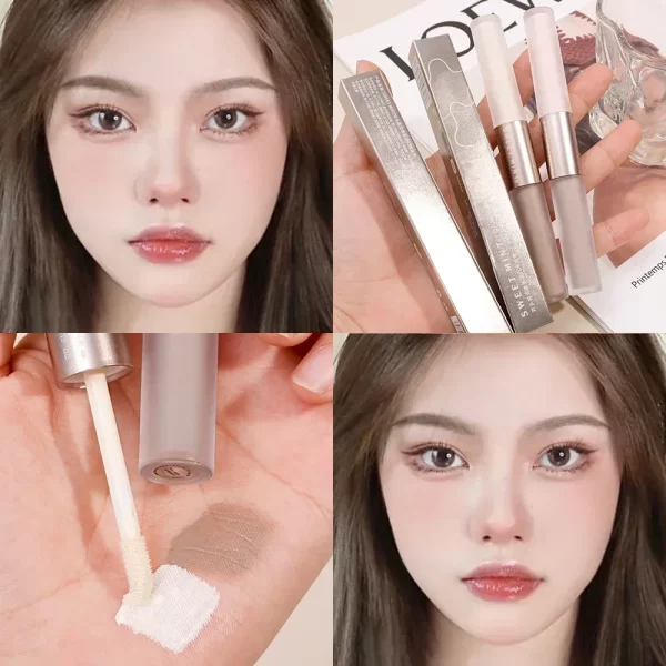 Double-ended Face Contouring Stick Matte Highlighters Nose Shadow Face Bronzer Facial Liquid Contour Stick Face Makeup Cosmetics - Image 3