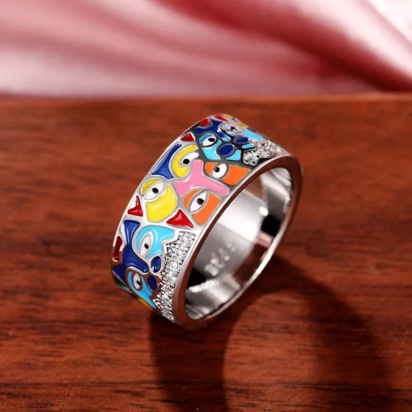 Green Leaf Enamel Handmade Oil Dropping Women's Ring Charm High Luxury Westernized  Prom Fancy Birthday Gift Fashion Jewelry - Image 8