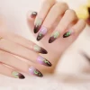 24pcs Artificial Acrylic Nail Art Fake Nails Full Coverage Removable Press on Nails Halloween Pumpkin Skull Moon False Nail Tip - Image 7