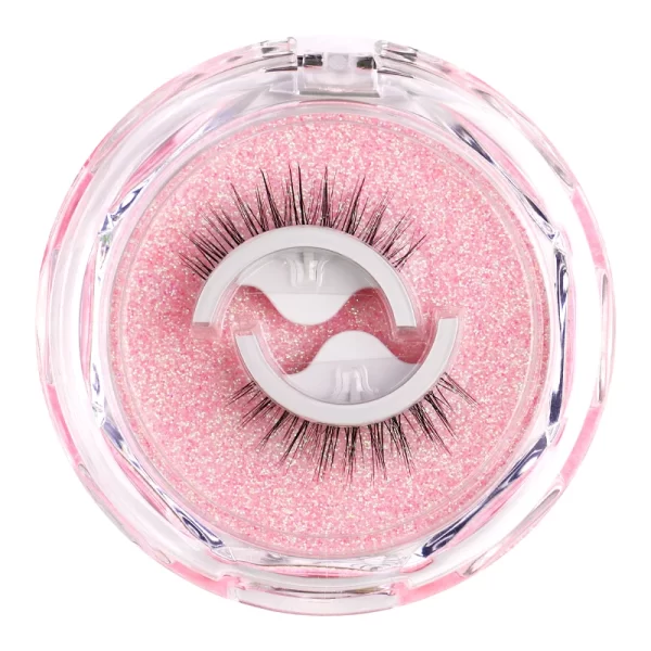 Glue free pair of false eyelashes can be re-used full eyelash tape. Naturally elongated 3 seconds Wear without glue and eyelashe - Image 7