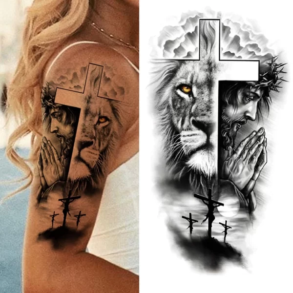 Waterproof Tattoo Stickers Body Small Arm Tattoo Stickers Animal Totem Men And Women Universal  Gift Decoration - Image 5