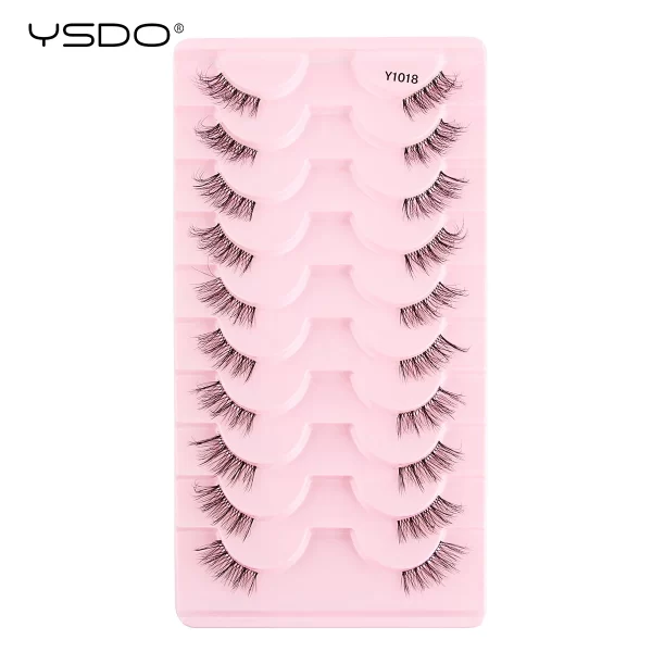 Half Lashes 3/7/10 Pairs Soft Natural 3D Mink Eyelashes Wispy Mink Lashes Makeup Volume Fluffy Half False Eyelash Cilios Tools - Image 10