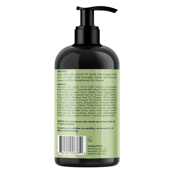 Nourishing Strengthening Daily Shampoo Mint Deep Strengthening Hair Mask For Dry, Damaged And Frizzy Shampoo - Image 5