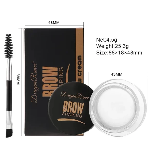 3D Wild Eyebrow Gel Wax Brow Styling Soap Waterproof Long Lasting Tint Eyebrows Enhancers Brows White Brown Makeup Cosmetic Tool - Image 7