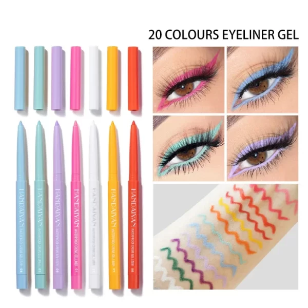Sexy Purple Waterproof Matte Eye Cosmetics EyeLiner Pencil Long Lasting Women Fashion Pink Black Eye Charming Eye Liner Pencil - Image 4