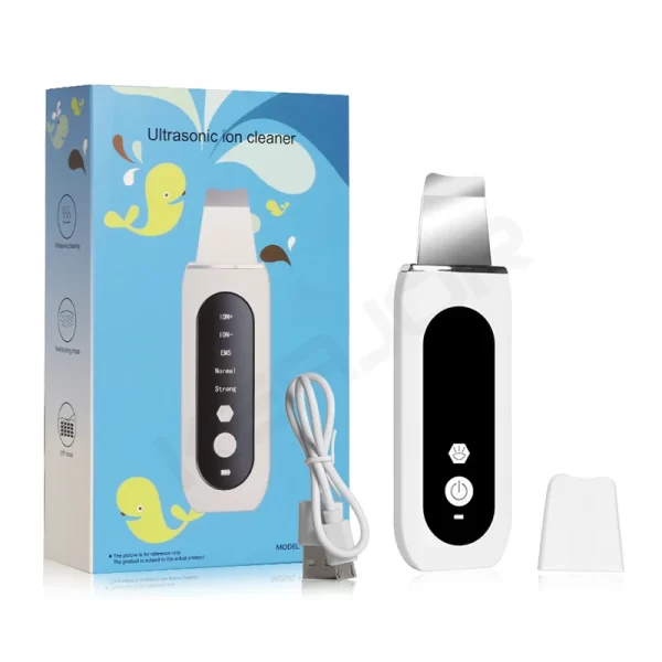Ultrasonic Skin Scrubber Peeling Blackhead Remover Deep Face Cleaning Ultrasonic Ion Ance Pore Cleaner Facial Shovel Cleanser - Image 10