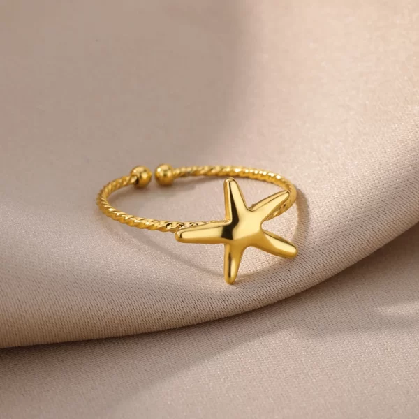 Stainless Steel Rings for Women Waterproof Open Gold Color Ring Wedding Couple Band Jewelry Gifts Free Shipping Items anillos - Image 6