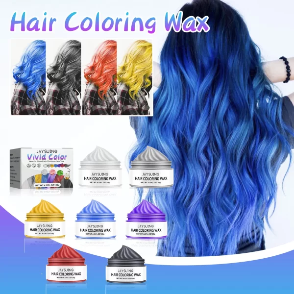 Fashion Hair Color Cream Temporary Dyeing Instant White Roots Coverage Unisex Smoky Gray Punk Style Light Silver Hair Dye Tint - Image 4