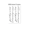 Sexy Alphabet English Long Line Waterproof Fake Tattoo Stickers For Women Back Water Transfer Temporary Tattos Party Decal - Image 2
