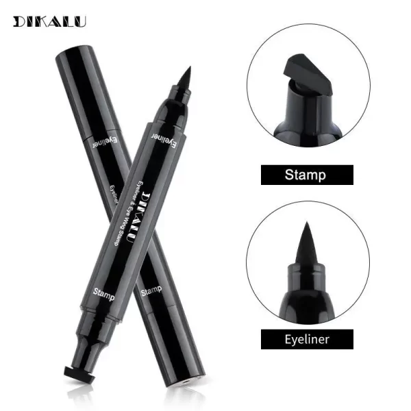 2 In1 Stamp Double-ended Fast Dry Eyeliner Waterproof Lasting Triangle Non-smudge Liquid EyeLiner Pencil Makeup korean cosmetics - Image 7