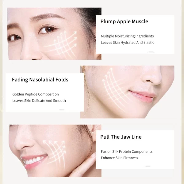 Soluble Face Lifting Threads Collagen Facial Essence Protein Peptide Gold Silk Wire Face Serum for Anti-Aging Firming Skin - Image 4