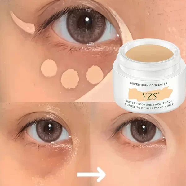 Waterproof Full Coverage Tricolor Concealer For Tattoos Scars Acne Marks Dark Circles Natural Lasting For All Skin Tones Cream - Image 3