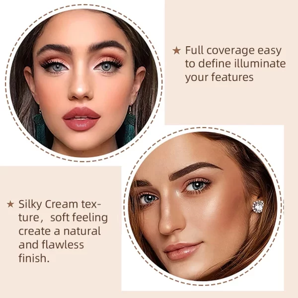 QIBEST Contour Stick Face Bronzer Makeup Waterproof Matte Finish Highlighters Shadow Contouring Pencil Stick Lasting Cosmetics - Image 5