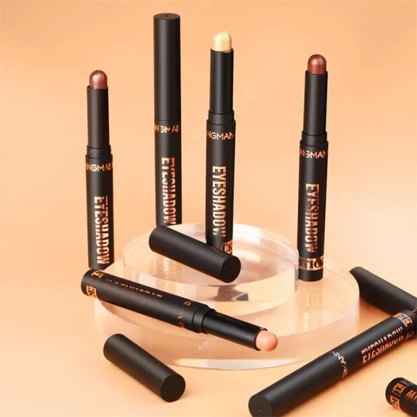 Glitter Brown Eyeshadow Pen Smoky Eyes Makeup Long Lasting Shimmer Matte Lying Silkworm Eyeshadow Pencil Highlighter Stick 1pc - Image 4
