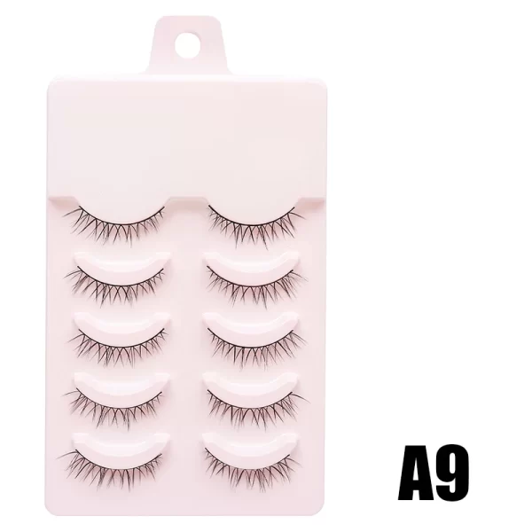 DINGSEN Fake Eyelash Anime Lashes 5 Pairs Little Devil Eyelashes Natural Daily Makeup Manga Eyelashes Clear Band Eyelashes - Image 18