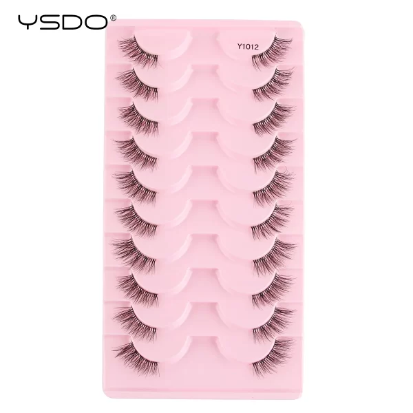 Half Lashes 3/7/10 Pairs Soft Natural 3D Mink Eyelashes Wispy Mink Lashes Makeup Volume Fluffy Half False Eyelash Cilios Tools - Image 8