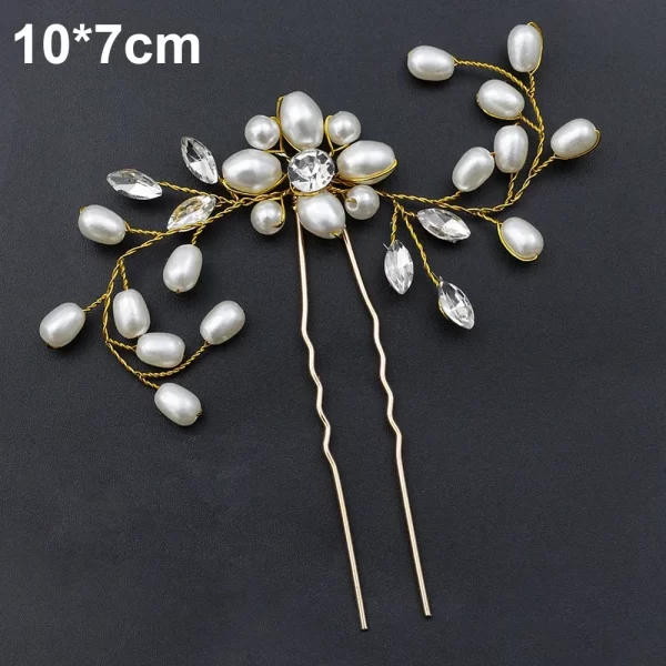 20pcs Elegant Pearl Crystal Hairpin Wedding Bridal U-shaped Metal Hair Comb Forks for Women Hairstyle Clips Jewelry Accessories - Image 23