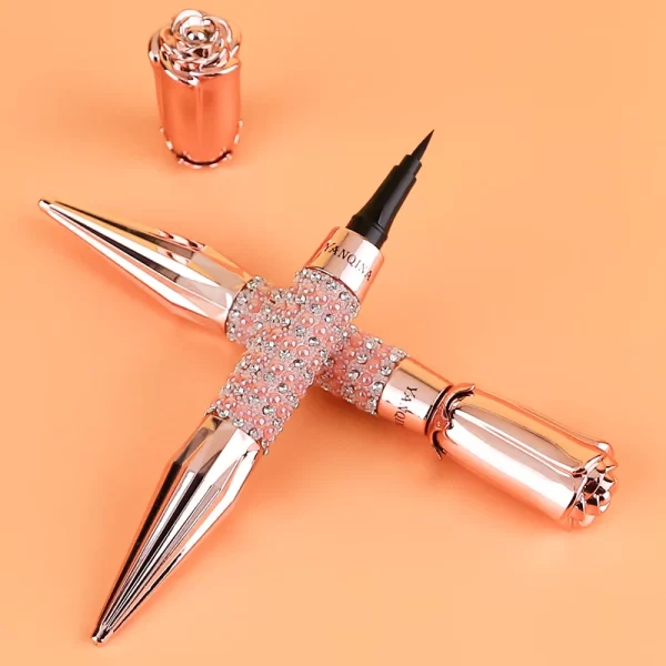 Liquid Eyeliner Pen Waterproof Black Long-Lasting Eye Liner Pencil Thick Quick-Dry Cosmetics Makeup Tool - Image 2