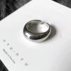 3Pcs Gold Color Silver Color Metal Minimalist Glossy Wide Open Rings Geometric Finger Rings for Women Men Jewelry - Image 9