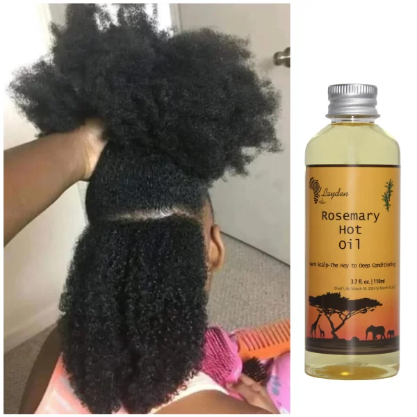 One Touch to Gorgeous with African Rosemary Hot Oil Made by Ancient Methods Scalp Hair Strengthening
