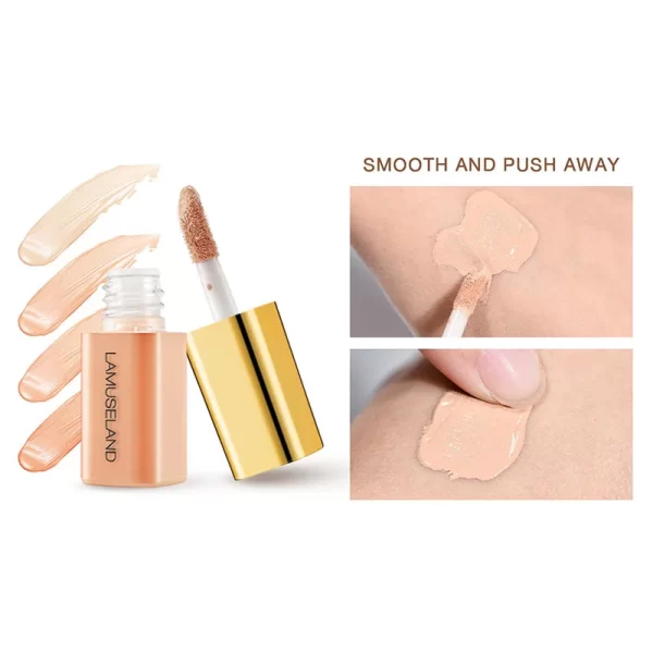 Mini Liquid Concealer High Coverage Corrector Anti Dark Circle Freckle Waterproof Foundation Cream for Face Makeup Base Cosmetic - Image 3