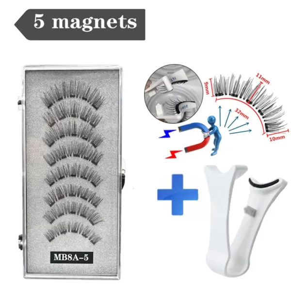 3d Magnetic False Eyelashes Reusable Waterproof Natural Long Lasting Eyelash Extension Tool False Eyelashes New 2024 - Image 22