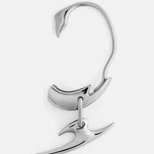 Cyberpunk Mechanical Wind Without Ear Holes Ear Clip Unisex Hip Hop Dart Dagger Ear Bone Clip Ear Hanging Men and Women Jewelry - Image 4