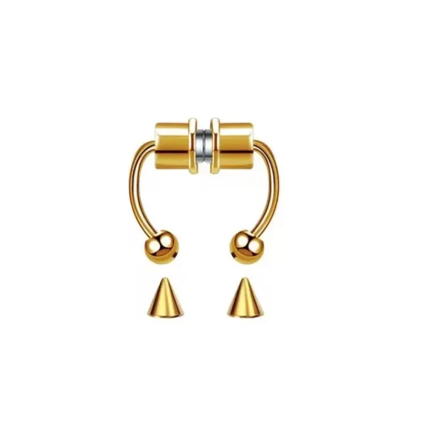5pcs Stainless Steel Magnet Fake Nose Ring Hoop Fake Piercing Hoop Septum Rings For Women Fashion Gothic Rock Body Jewelry Gifts - Image 21