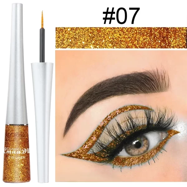 Glitter Liquid Eyeliner Pen Pearlescent Sequins Diamond Bright Shining Eyeliner Waterproof Lasting Eye Shadow Women Cosmetics - Image 20