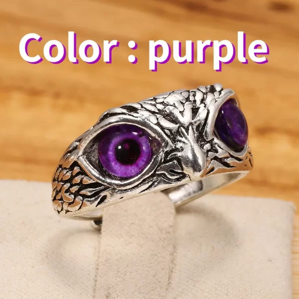 Fashion Charm Vintage Owl Ring for Men Women Cute Animals Owl Youth Gothic Rings Jewelry Accessories Gifts - Image 10