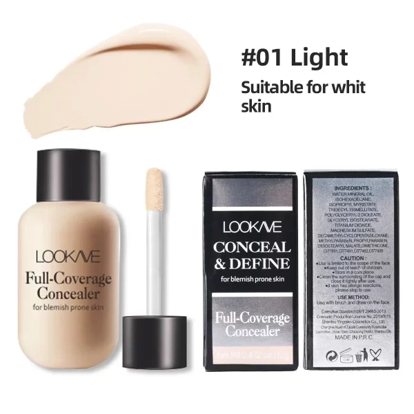 Not Easy Smudged Foundation Cream Multiple Colors Waterproof Covering Concealer Long Lasting Liquid Shadows Korean Cosmetics - Image 12
