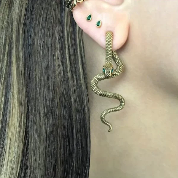 Dragon Earrings, Front Back Earrings, Stainless Steel Earrings, Gothic Jewelry, Ear Jacket, Dragon Ear Jacket, Dragon Jewelry, D - Image 15