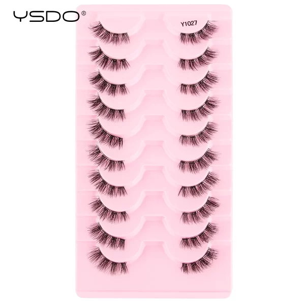 Half Lashes 3/7/10 Pairs Soft Natural 3D Mink Eyelashes Wispy Mink Lashes Makeup Volume Fluffy Half False Eyelash Cilios Tools - Image 19
