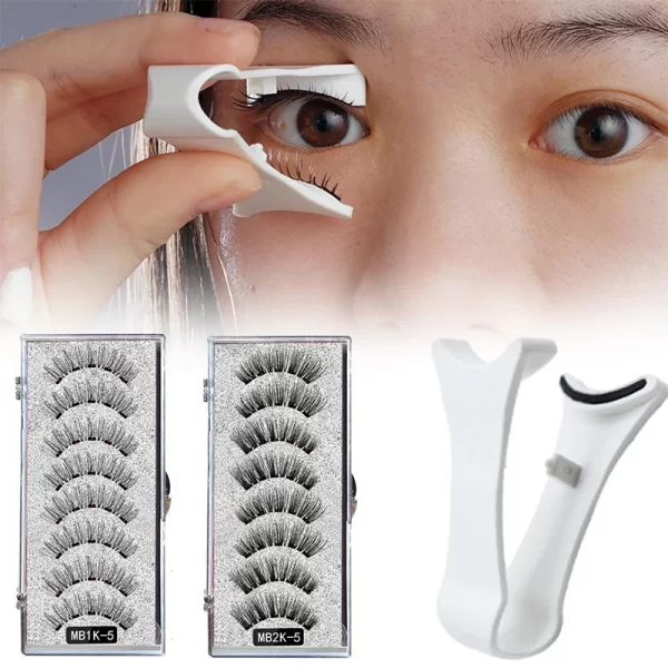 3d Magnetic False Eyelashes Reusable Waterproof Natural Long Lasting Eyelash Extension Tool False Eyelashes New 2024 - Image 2