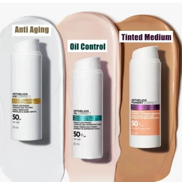 SPF50 Sunscreen Cream 50ml  Anthelios Pigment Correct / Anthelios Oil Correct / Anthelios Age Correct Original Sunscreen - Image 4