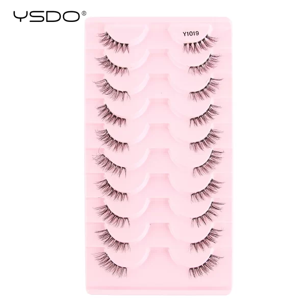 Half Lashes 3/7/10 Pairs Soft Natural 3D Mink Eyelashes Wispy Mink Lashes Makeup Volume Fluffy Half False Eyelash Cilios Tools - Image 11