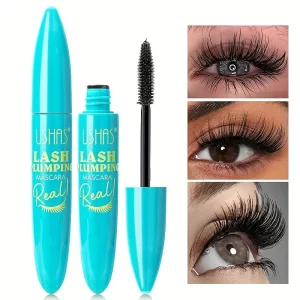 4D Black Mascara Thickening, Lengthening, Curling, Waterproof Liquid Fiber Mascara